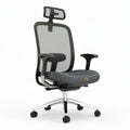 Ergonomic office chair with adjustable mesh back and headrest 45 x 60 x 95cm