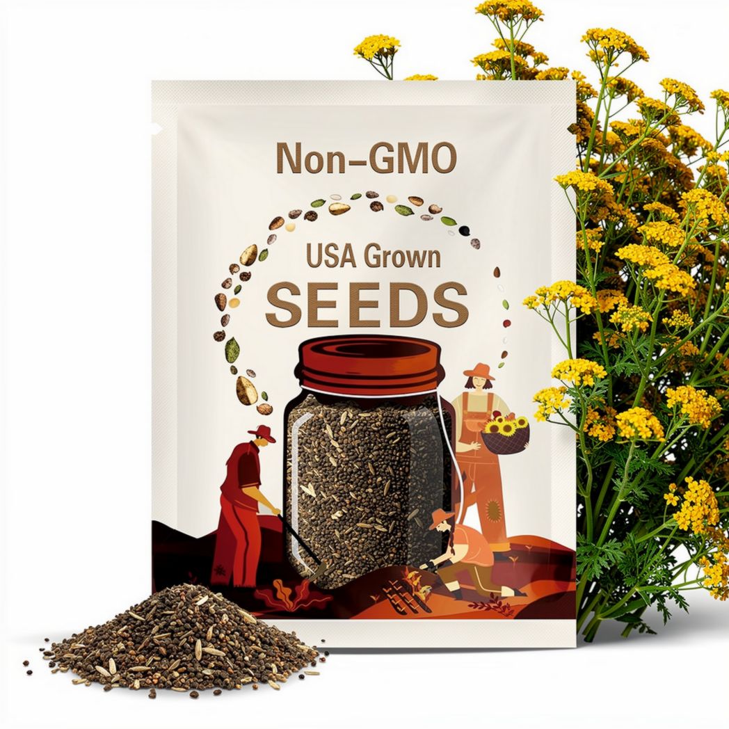 50 Dwarf Wooly Yarrow Flower Seeds