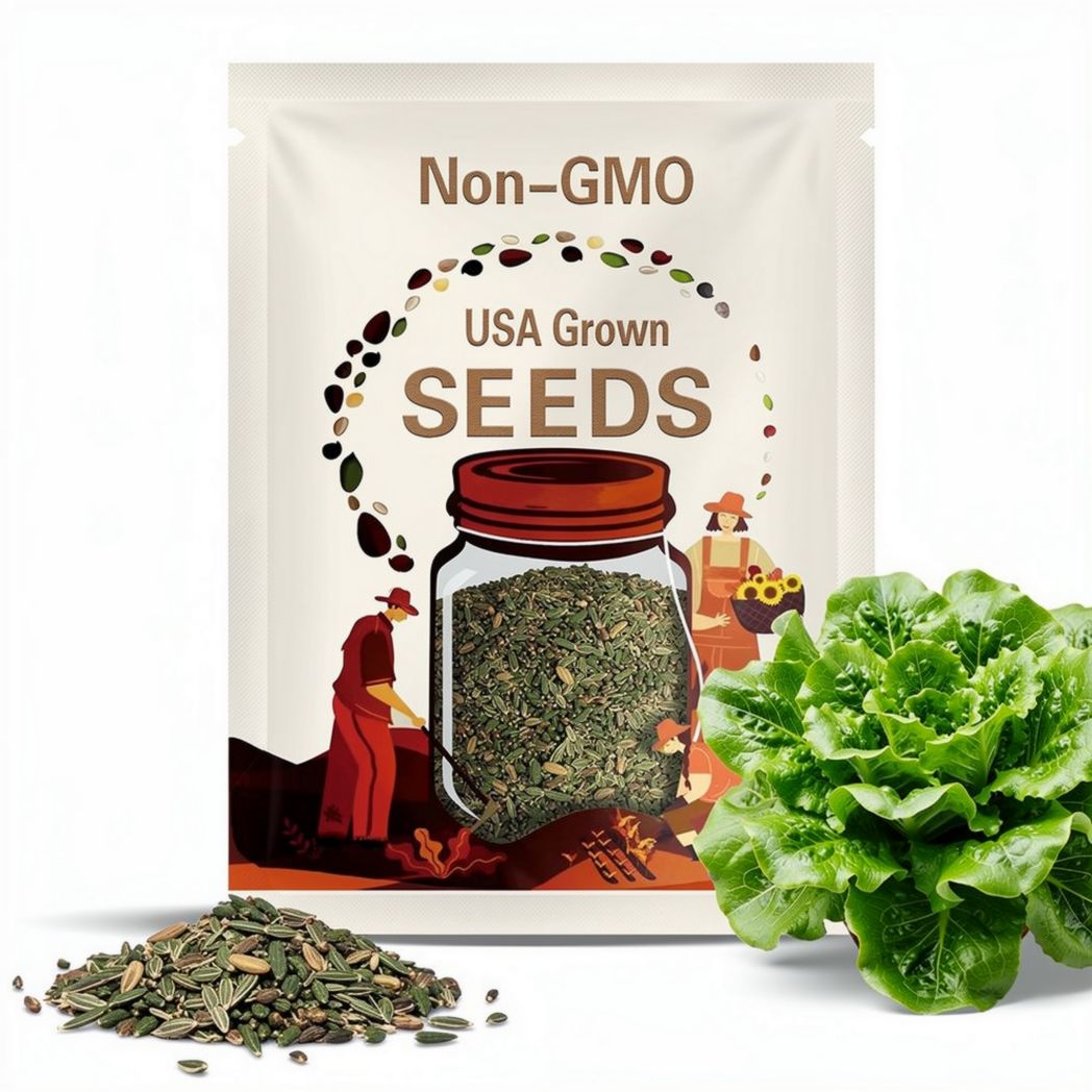 Lettuce Really Red Deer Tongue organic  seeds seeds 150