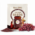 Sweet Red Grape Seeds | 20 Seeds | Grow Fruit-Bearing Vines for Fresh Grapes, Juicing, or Winemaking | Hardy Garden Plant
