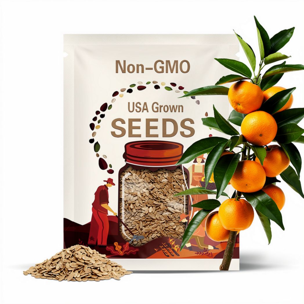 5+ Valencia Orange Seeds for Planting | Citrus sinensis | Juicy, Sweet Oranges for Juicing | Grow Fruit Tree Indoors or Outdoors