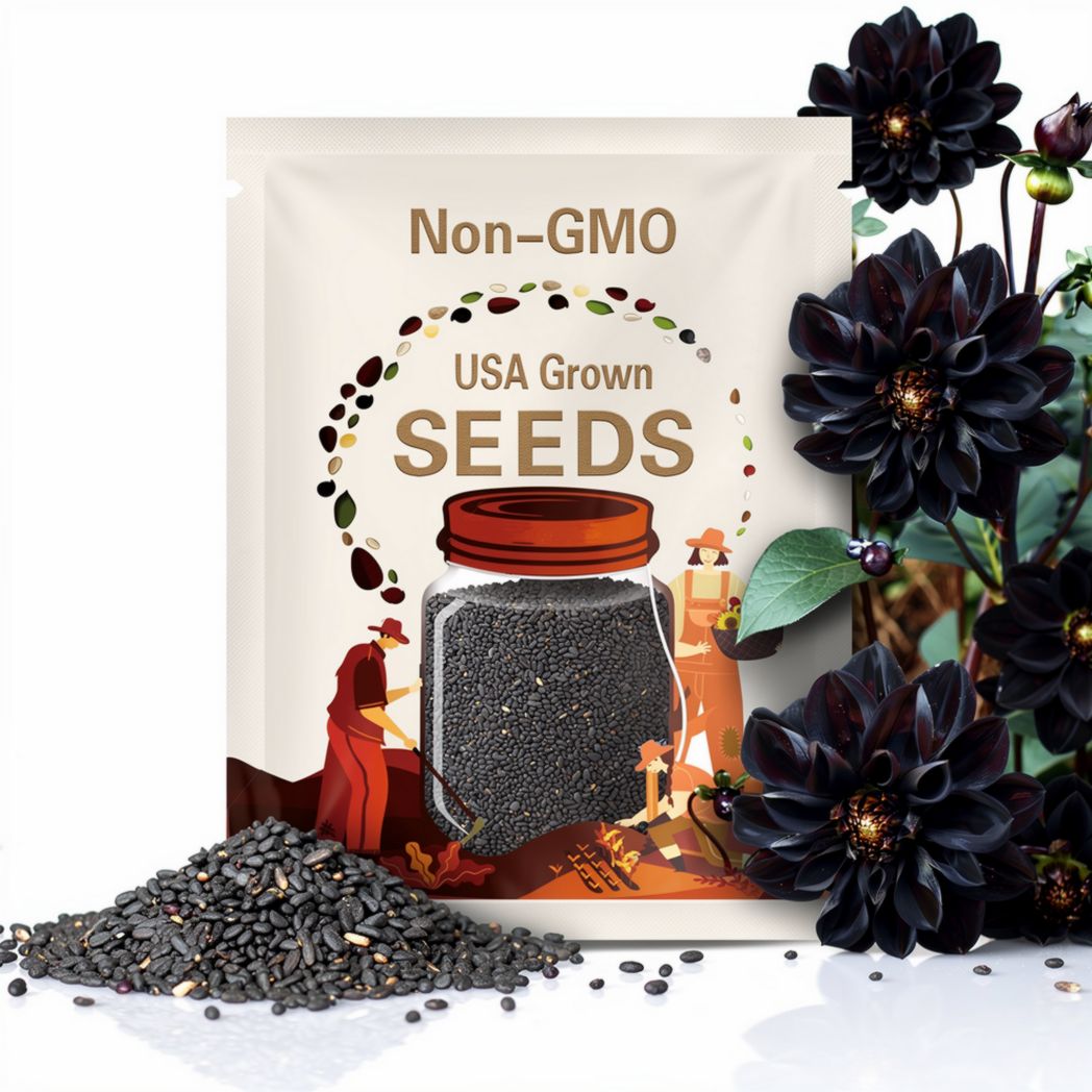 Black Beauty Dahlia Seeds, Dahlia Variabliis DH0210