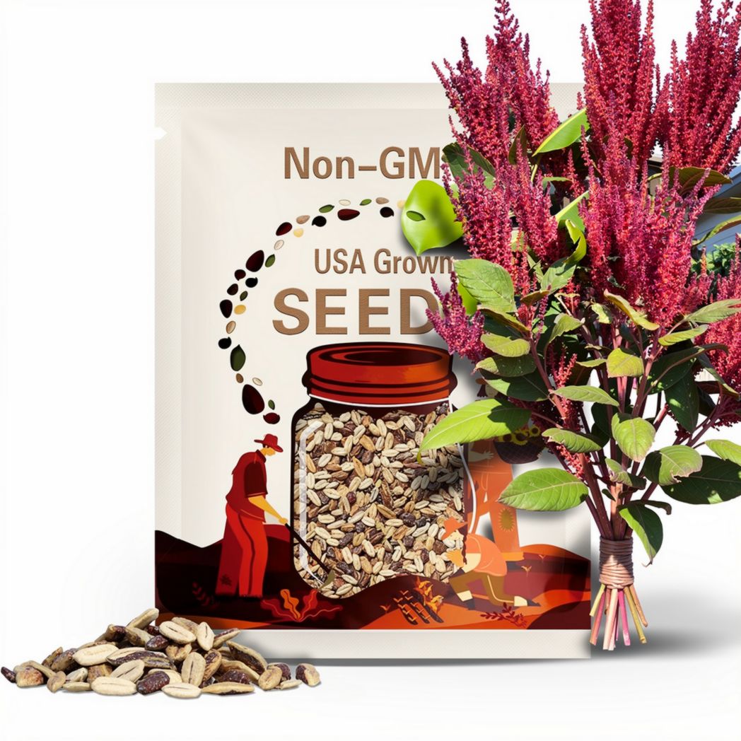 NATIVE! Giant Red Amaranth seeds 50 Free Shipping
