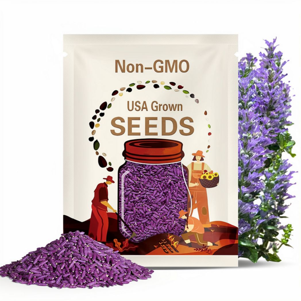 1000 Purple Lavender Hyssop Agastache foeniculum Seeds Mint Fragrant - Premium Non-GMO, Open Pollinated, US Grown Seed, Always Fresh!