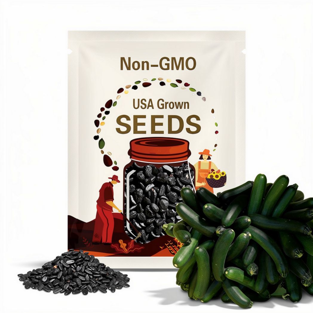 NEW! Black Beauty Zucchini Seeds, Curcubita Pepo CB1125