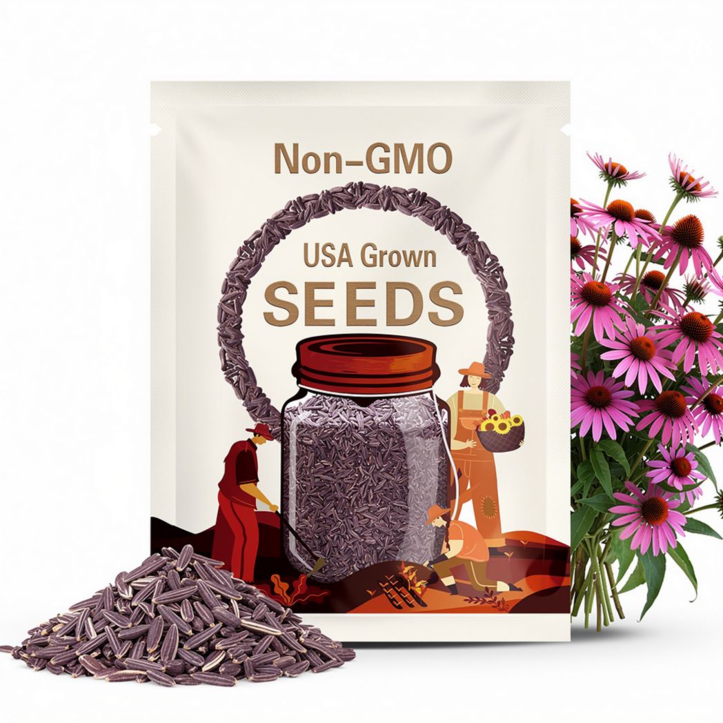 Purple Coneflower Seeds | Echinacea Purpurea | Non-GMO | Flower Seeds | Seed Store | 1259