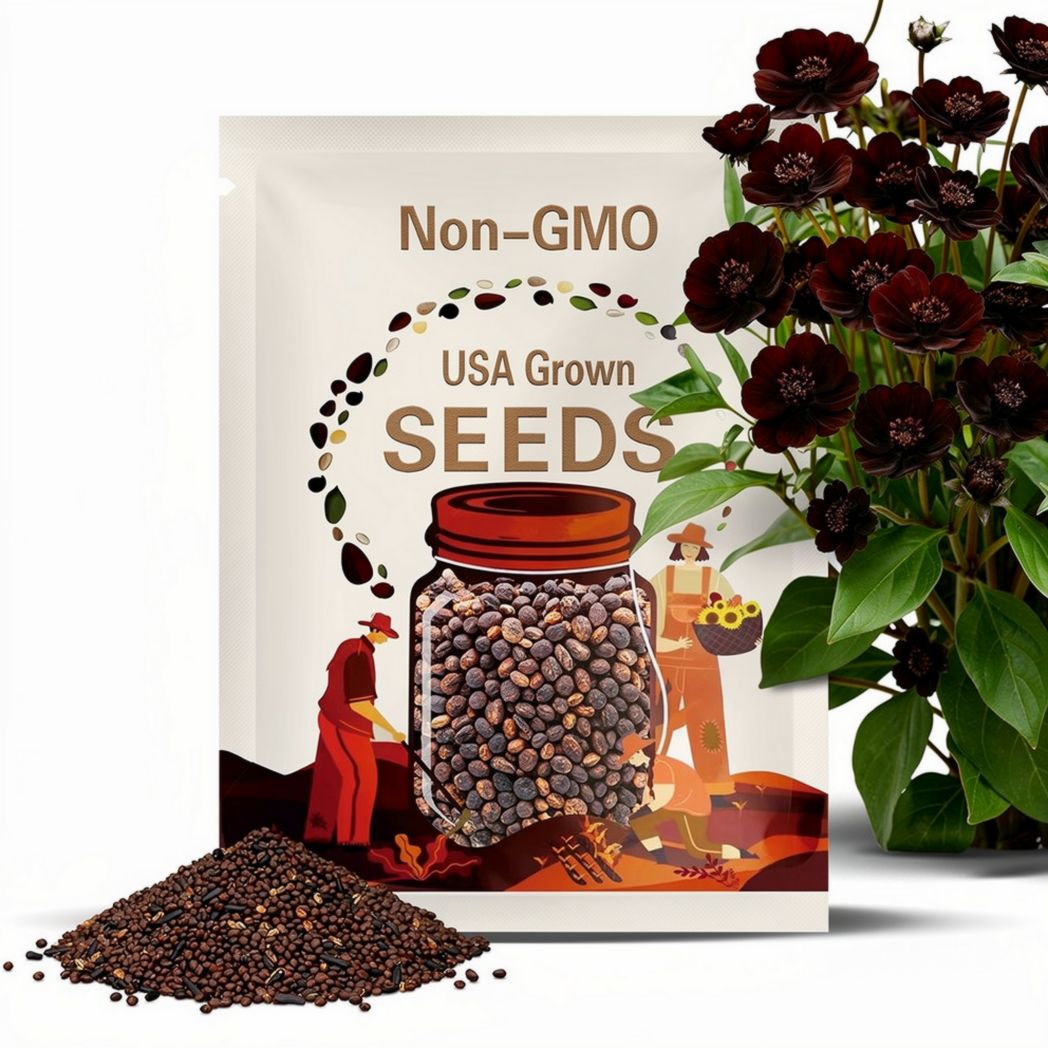 200 Chocolate Cosmos Seeds: Easy-Grow, Pollinator-Friendly Cut Flower