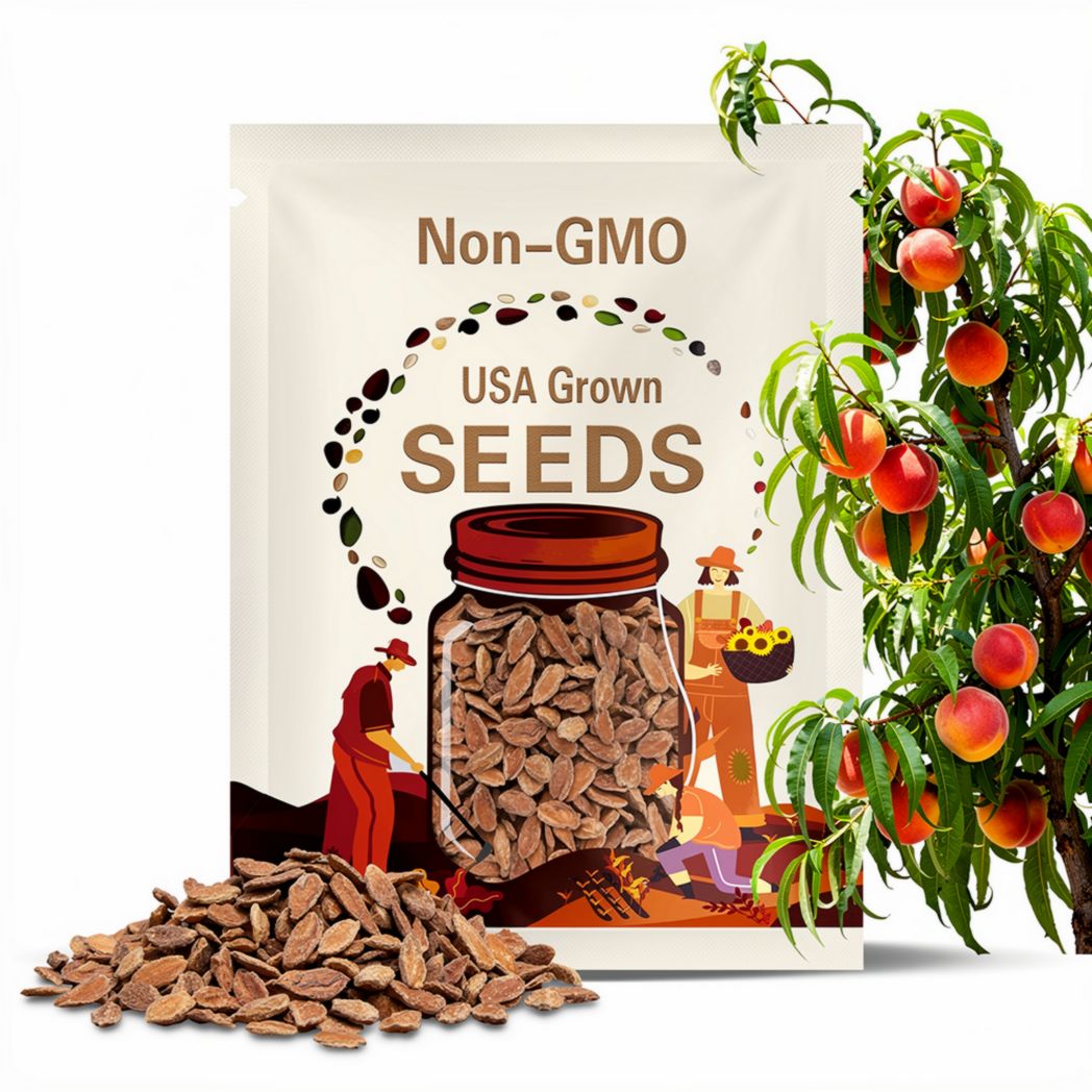 5 Peach Tree Seeds Dwarf Loring NEMAGUARD (Prunus persica) Fast Hardy Fruit #28
