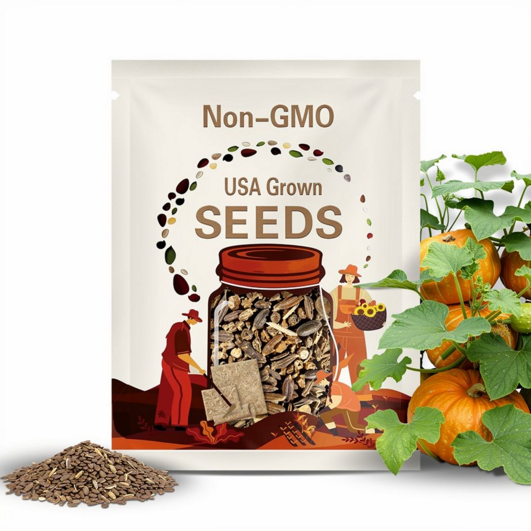 Rare "One Too Many" Giant Pumpkin Seeds, Non GMO, Organic, 10 Pack