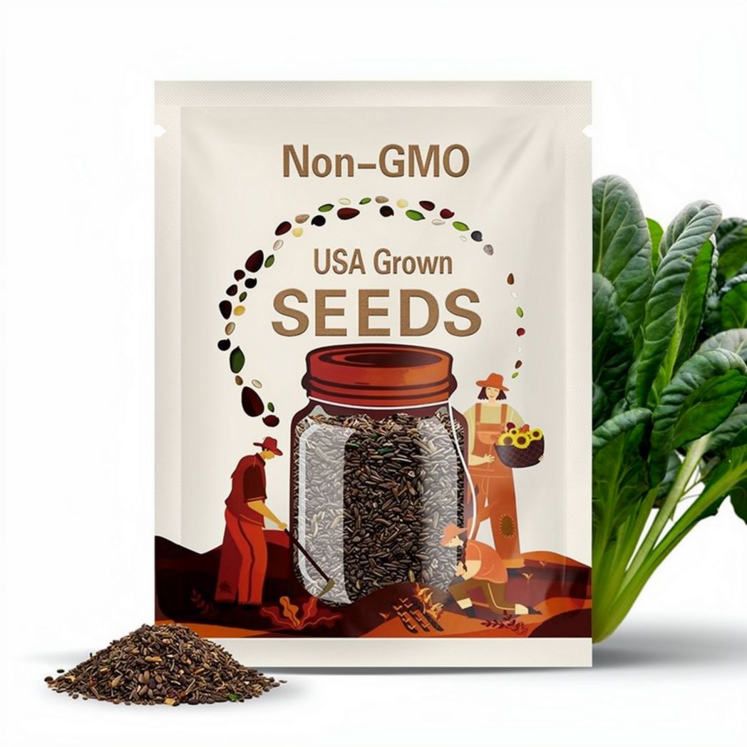 Tat Soi mustard black knight seeds