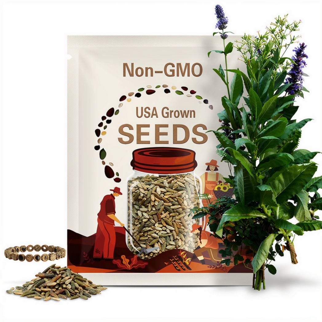 2,000 "Great Lakes Gold" Tobacco Seeds - MICHIGAN GROWN! Heirloom, Organic and non-GMO!