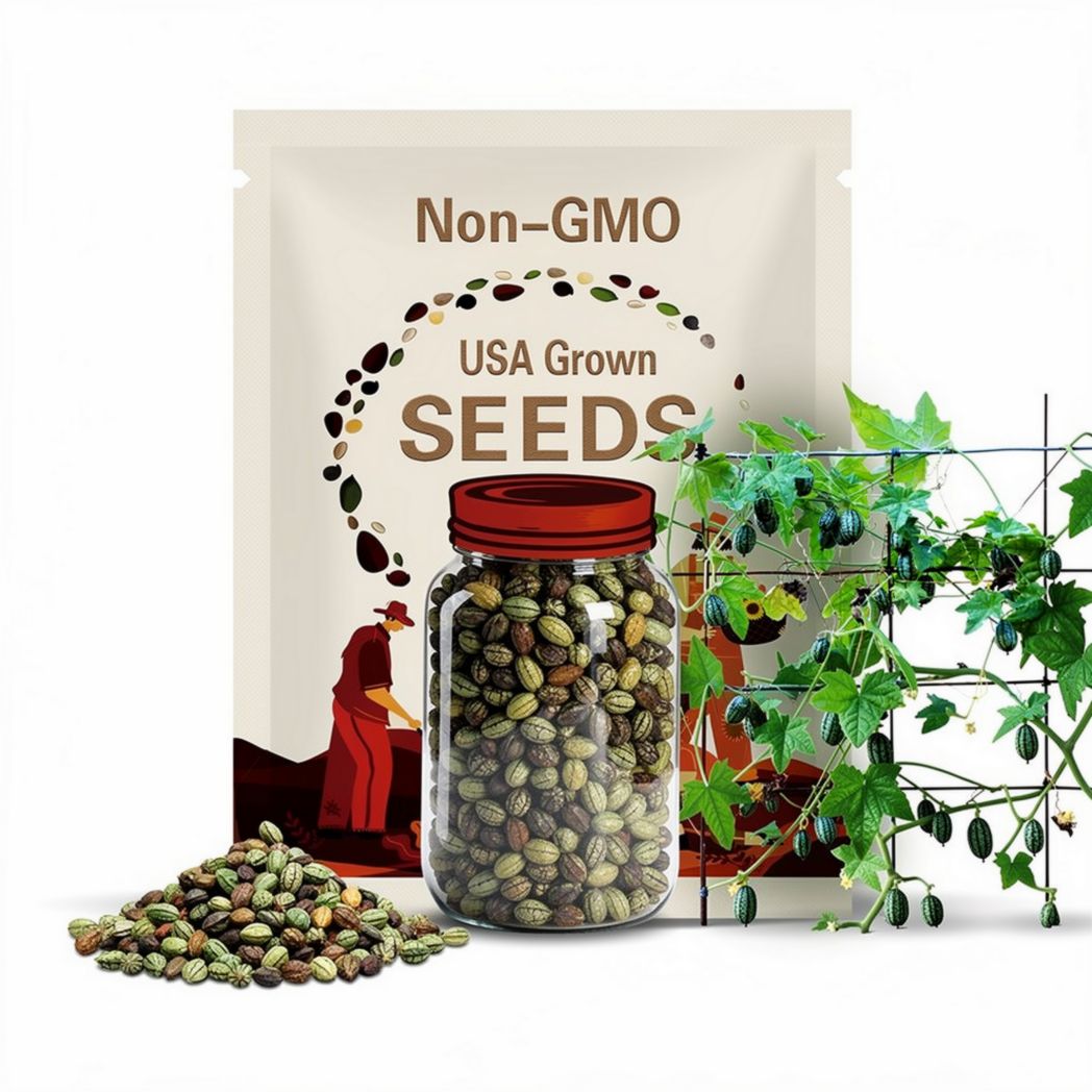 Cucamelon Seeds - Edible - Self-Pollinating - Open-Pollinating - Cold Resistant  - Potted  - Climbing - Planting after the last frost #72