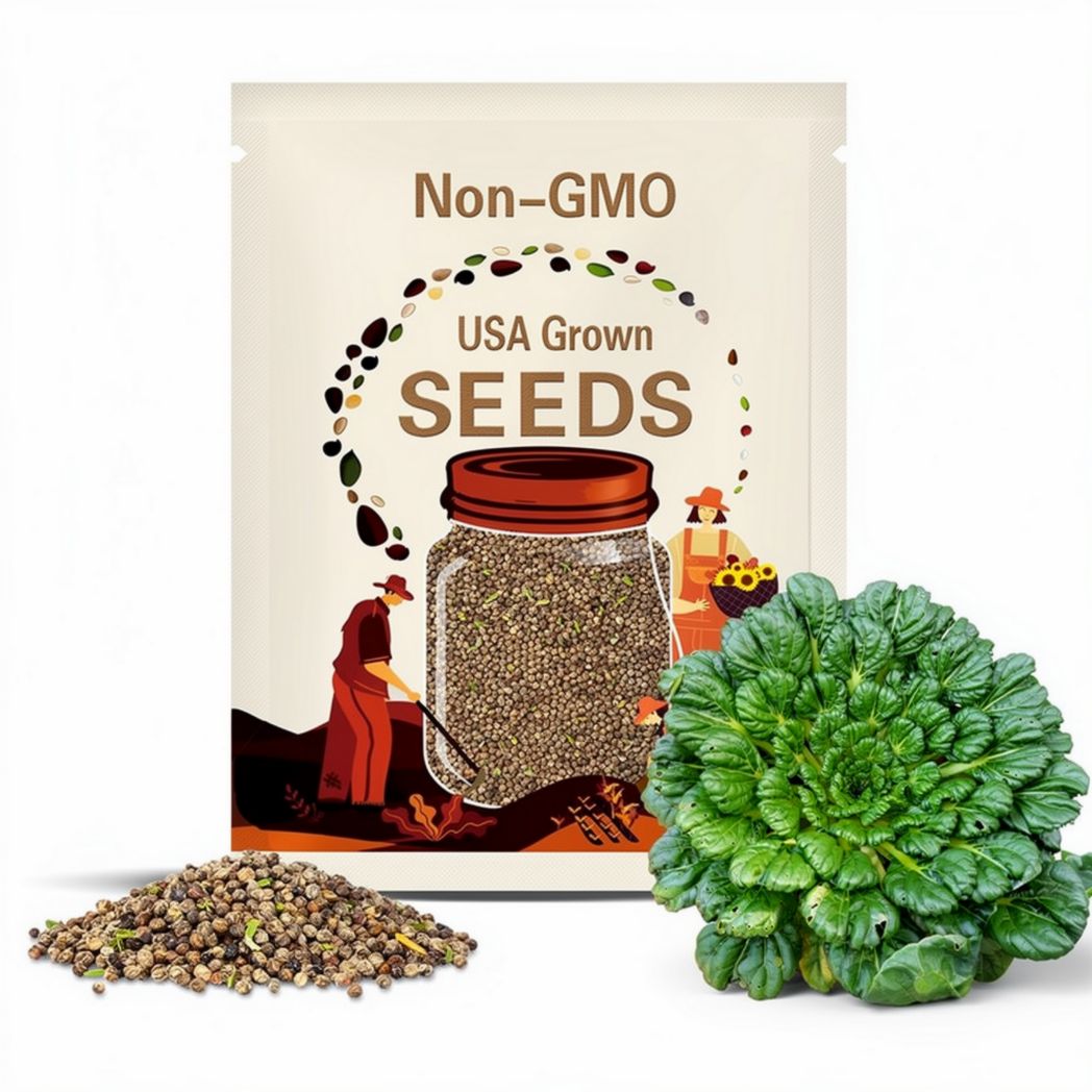 200s| Tatsoi Mustard Green Seeds– Spinach Mustard Rosette Bok Choy, Heirloom Organic Non-GMO Asian Greens Stir Fry Greens, Salad Greens#7031